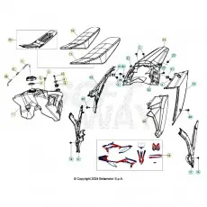 Beta RR300RC 25 Verkleidung/Sitzbank/Tank 1 Preiswert