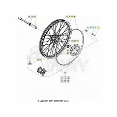 Neu Beta EVO200 Factory 21 Vorderrad