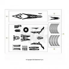 Rabatt Beta EVO200 Factory 21 Verkleidung/Sitzbank/Tank 2