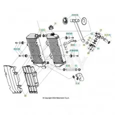 Neu Beta RR125RC 25 Kühlsystem