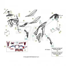 Beta RR125RC 25 Verkleidung/Sitzbank/Tank 1 Beliebt
