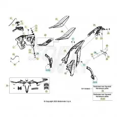 Zertifiziert Beta RR125RC 24 Verkleidung/Sitzbank/Tank 1