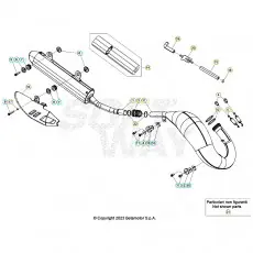Beta RR200RC 24 Auspuffsystem Neu