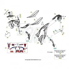 Finale Aktion Beta RR250RC 25 Verkleidung/Sitzbank/Tank 1