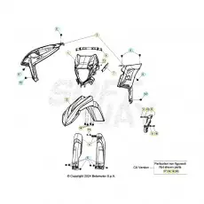 Beta RR250RC 25 Verkleidung/Sitzbank/Tank 2 Neu