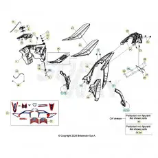 Geprüft Beta RR200RC 25 Verkleidung/Sitzbank/Tank 1
