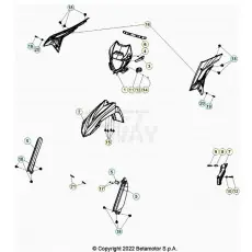 Schneller Versand Beta Xtrainer250 24 Verkleidung/Sitzbank/Tank 1