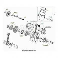 Geprüft Beta Xtrainer250 25 Kurbelwelle/Kolben/Ausgleichswelle