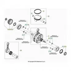 Mega-Angebot Beta RR350 25 Kurbelwelle/Kolben/Ausgleichswelle 2