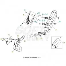 Beta RR125 LC T 23 Auspuffsystem Letzte Chance