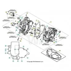 Markenprodukt Beta RR350RC 25 4T Motorgehäuse 1