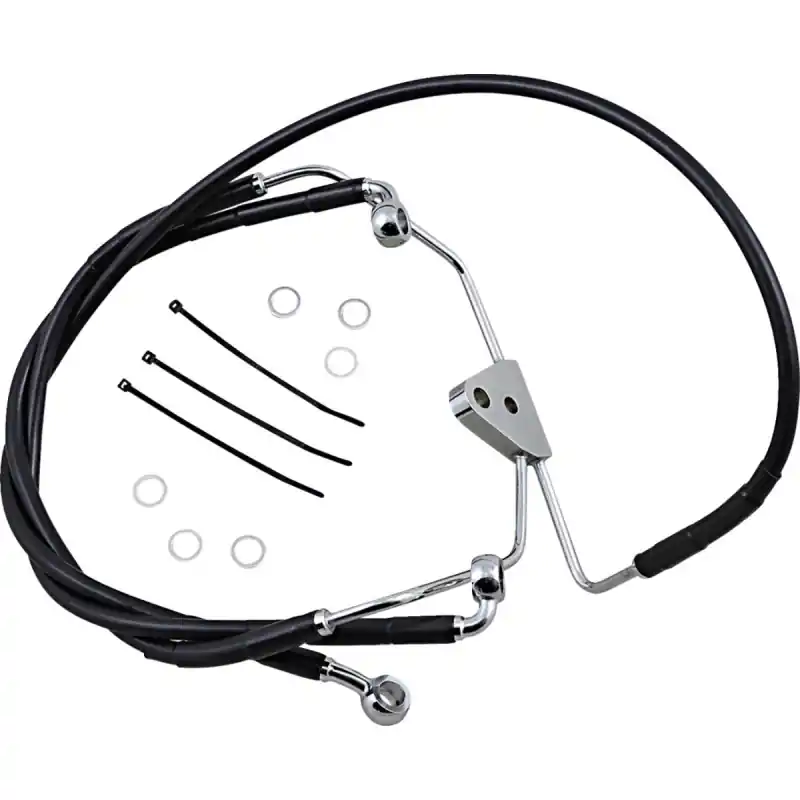 DRAG SPECIALTIES - LEITUNG BRK FR 08-13FLT BL+6 Neu Im Sortiment