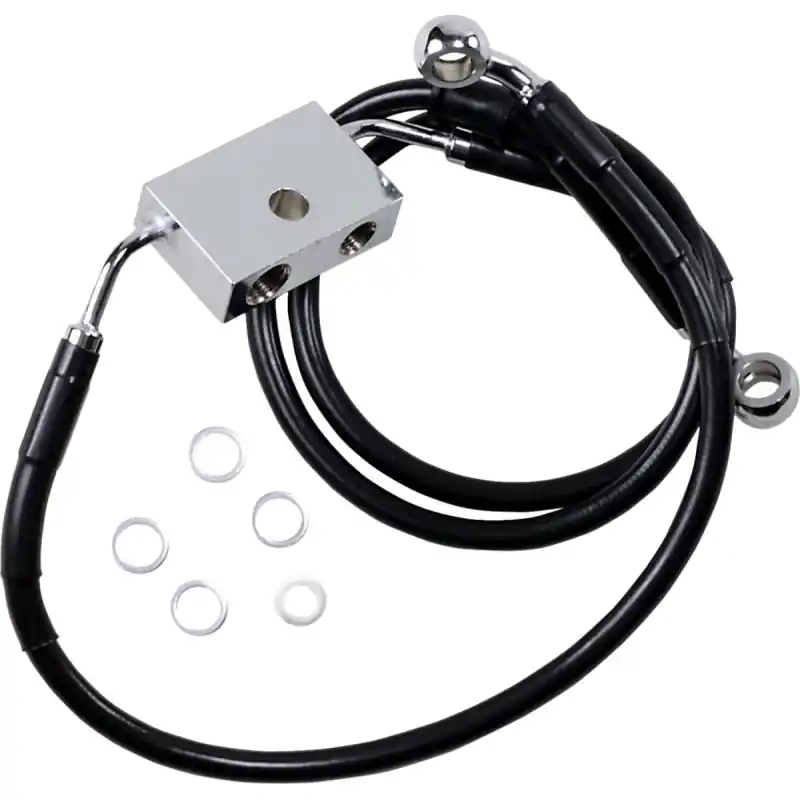 DRAG SPECIALTIES - VORDERBREMSLEITUNG XL BK +8 Sonderangebot