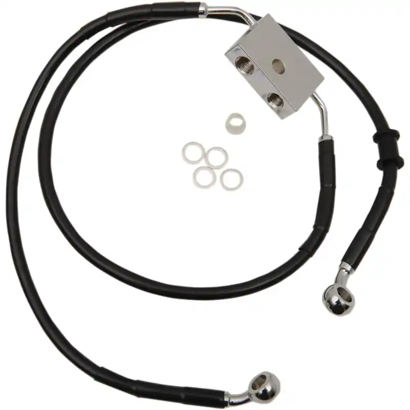 Aktuell DRAG SPECIALTIES - VORDERBREMSLEITUNG XL BK +8