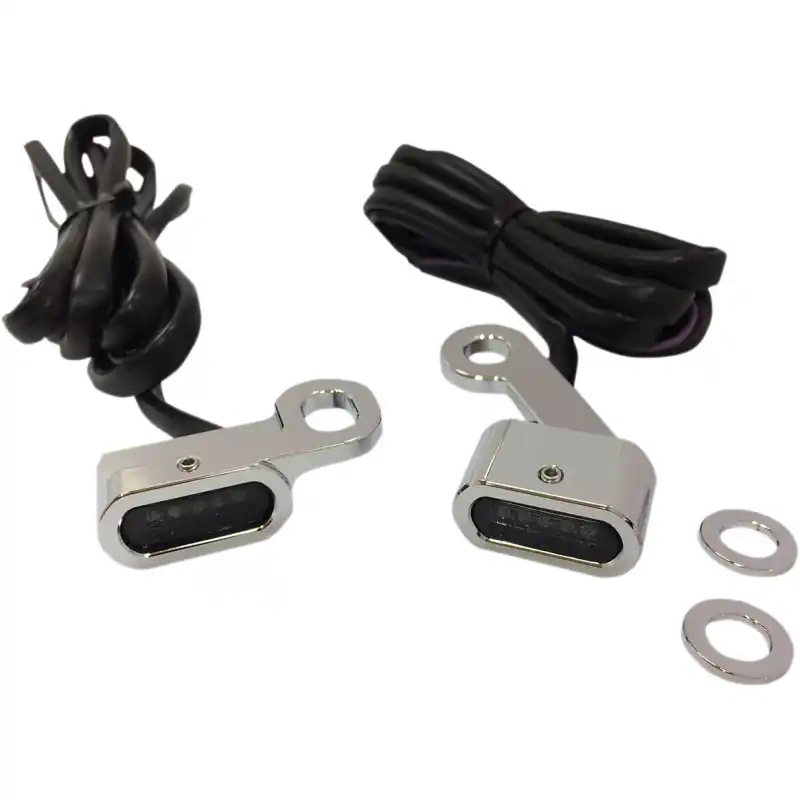 DRAG SPECIALTIES - LICHTE BLINKER CHROM RAUCH XL Sonderaktion