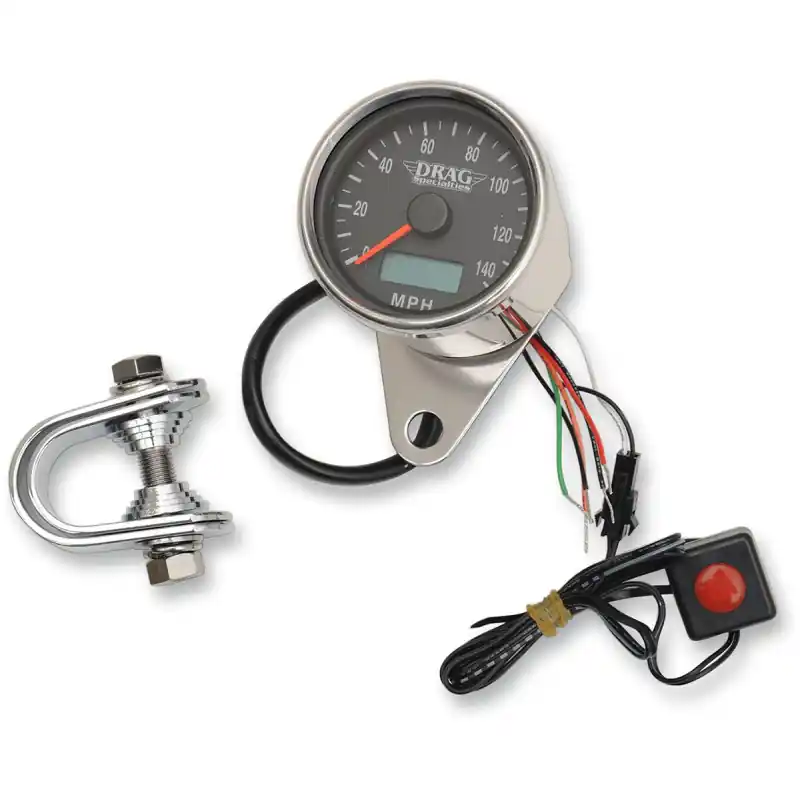 DRAG SPECIALTIES - SPEEDOMETER 2.37BLK PRO Sonderangebot