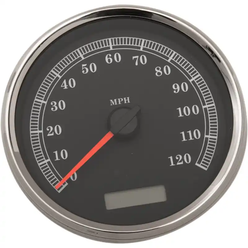 DRAG SPECIALTIES - TACHOMETER SCHWARZ MPH 5 Geprüft