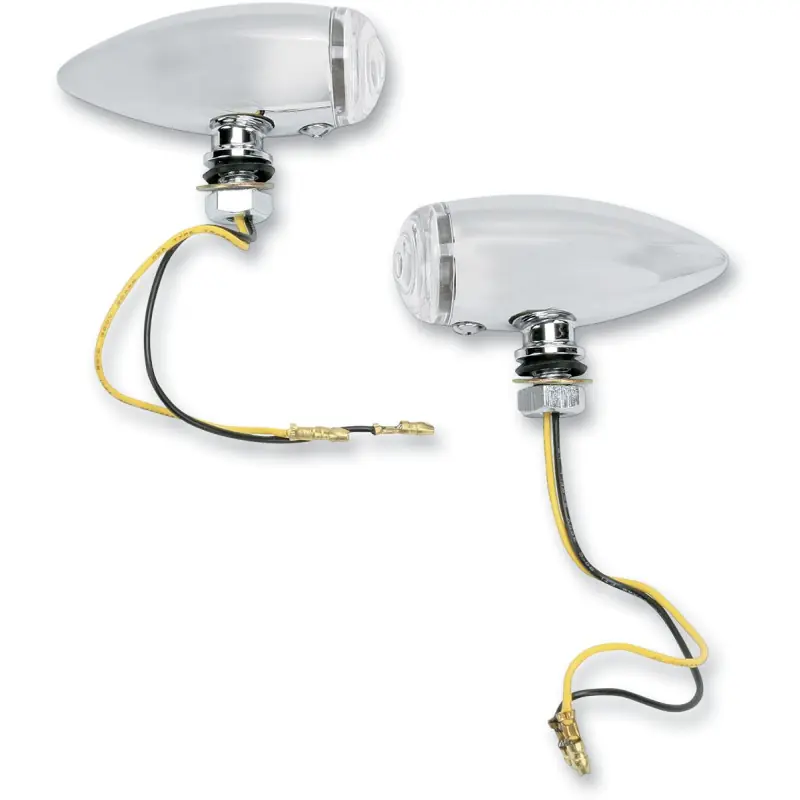 Neuheit DRAG SPECIALTIES - GLATTE BULLET LED KLAR