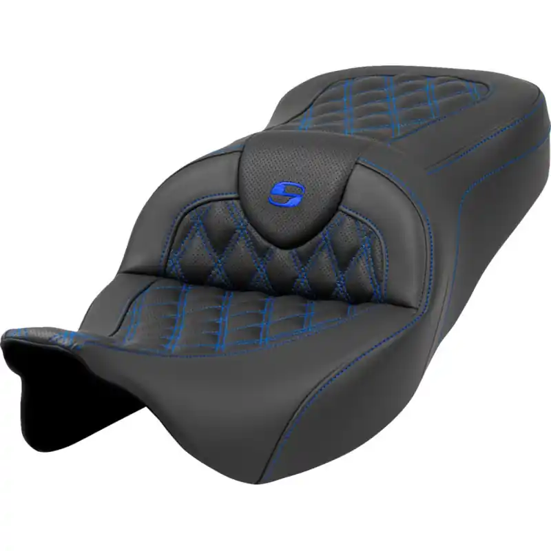 Zertifiziert SADDLEMEN - SEAT ROADSOFA LS BLAUE NÄHTE T