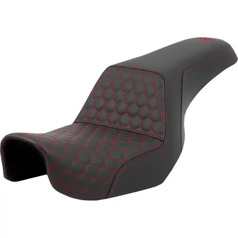 Must-Have SADDLEMEN - SEAT STEP UP HC ROTE NÄHTE