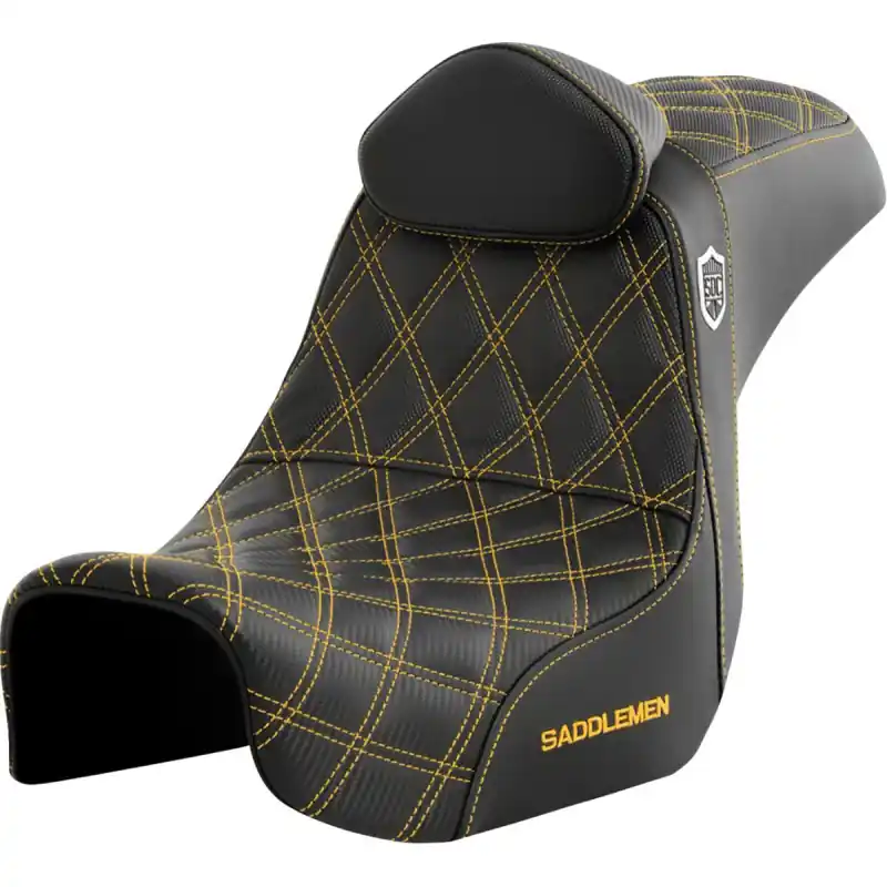 Zertifiziert SADDLEMEN - SEAT SDC PERF GRIPPER W/BR GOLD