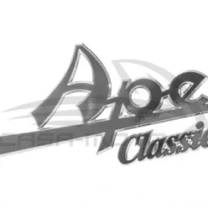 Emblem - Aufklebersatz "Ape Classic" in Chrom klein und groß Direkt Vom Hersteller