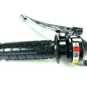 Aktuell 3-Gang Schaltarmatur schwarz Schaltgriff mit Chromhebel / Oldtimer