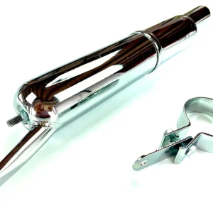 Mega-Angebot 50er Jahre Auspuff chrom für Oldtimer 28mm Anschluss mit Schelle