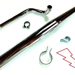 Aktuell Zauberflöte Hochleistungs TUNING Auspuff + P3 Steckkrümmer für Hercules Prima 2 3 4 5