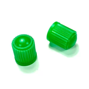 Finale Aktion 2 Ventilkappen Universal für Mofa und Moped - Design PVC grün