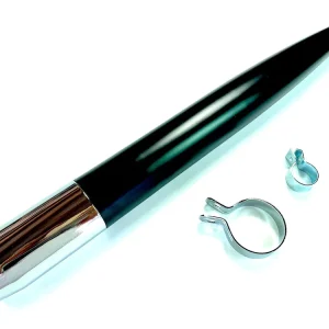 Mofa Auspuff schwarz / Chromkappe inkl. 2 Schellen für Hercules - Sachs Expressversand