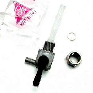 Ausverkauf Marken Benzinhahn von OMG für Mofa / Abfluß links M12 x 1