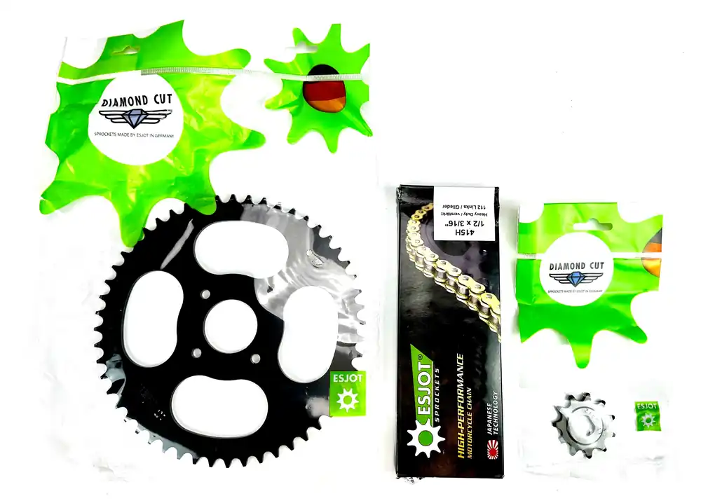 Neue Ware Esjot Kettensatz 52 / 11 Kit Set Hercules Prima 2 3 4 5 Kettenrad Kette Ritzel
