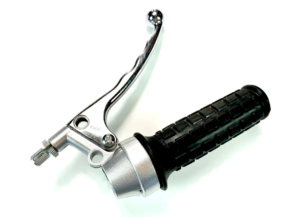 Gasgriff silber ohne Choke Armatur Bremsgriff Top-Seller