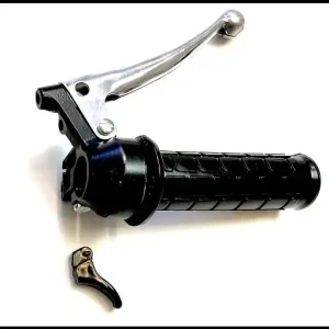 Echt IMPORT Gasgriff mit Choke und Bremslichtschalter Gewinde / Chrom Bremshebel Typ Magura