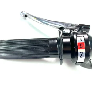 Highlight Import Schaltgriff 2-Gang Chromhebel Griffgummi mit Streifen