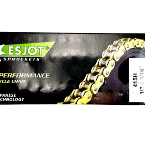 Ausverkauf Original ESJOT / Kette 415 verstärkt mit 110 Glieder für Mofa und Moped