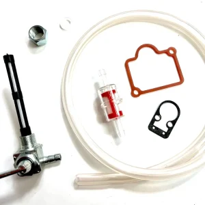 SET Benzinhahn Benzinfilter Schlauch und 2 Vergaser-Dichtungen M12 Neu Im Sortiment