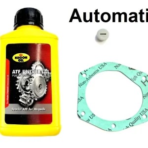 Highlight SET - Getriebeöl AUTOMATIK graue Schraube für 504 505 Motoren Hercules Prima