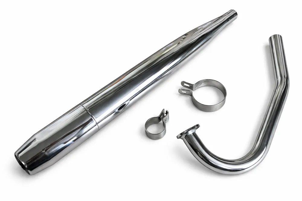 SET Tuning Krümmer P3 chrom + Auspuff für Hercules Prima GT und GX Sachs 506 Sonderangebot