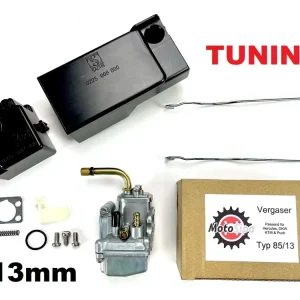 Direktkauf SET Tuning Vergaser 13mm + Luftfilterkasten, Ansaugdose mit Filter und Bügel