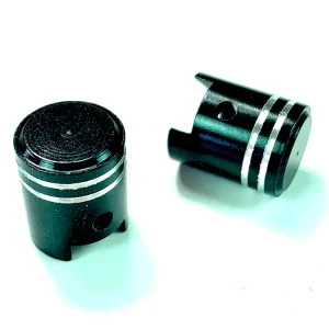 Ventilkappen Design Alu Kolben schwarz Günstig