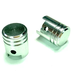 Ventilkappen Design Alu Kolben silber Preisreduziert