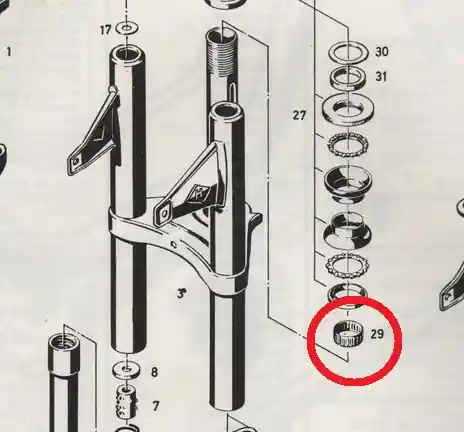 Zentrierfeder Lenkkopflager Gabel Hercules Prima Rabatt