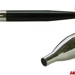 Markenprodukt Zigarren Auspuff schwarz für Oldtimer 28mm Anschluss