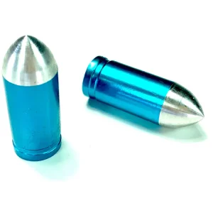 Angebot Ventilkappen Universal Design Typ Bullet / Patrone blau