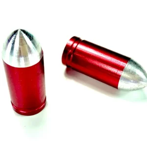 Echt Ventilkappen Design Typ Bullet / Patrone rot
