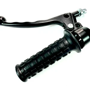Bremsgriff Armatur links schwarz mit Griffgummi Waffelmusster Bremshebel Zertifiziert