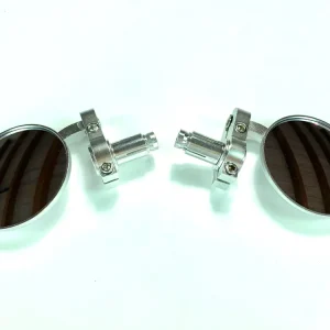 Günstig SET 2 Spiegel rund silber für Innenlenker Montage