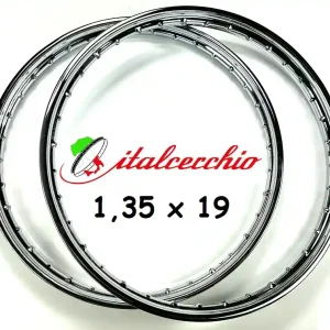 2 x Hochwertiger Felgenkranz Italcerchio Felgenbett Chrom 1,35 x 19 Felge Angebot